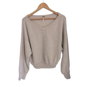 Free People Cashmere Cropped Pullover Sweater M